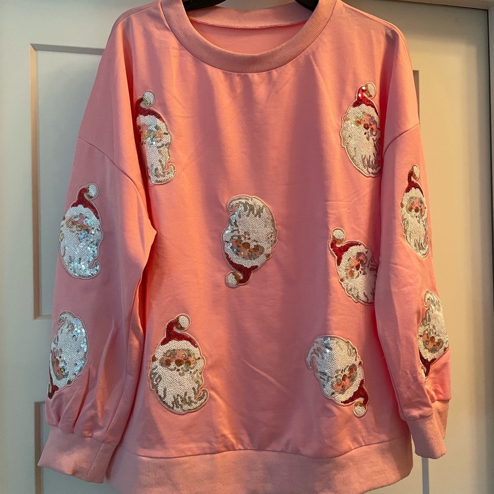 Santa Sequin Sweatshirt